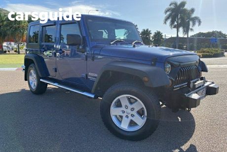 Blue 2009 Jeep Wrangler Softtop Unlimited Sport (4X4)
