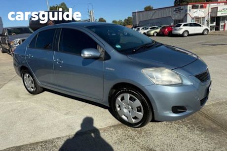 Blue 2009 Toyota Yaris Sedan YRS