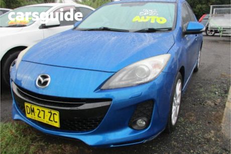 Blue 2012 Mazda 3 Sedan SP25