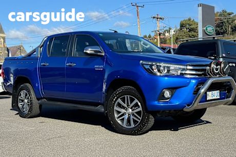 Blue 2015 Toyota Hilux Dual Cab Utility SR5 (4X4)