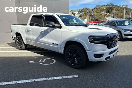 White 2022 Ram 1500 Crew Cab Utility Limited Rambox (hybrid)