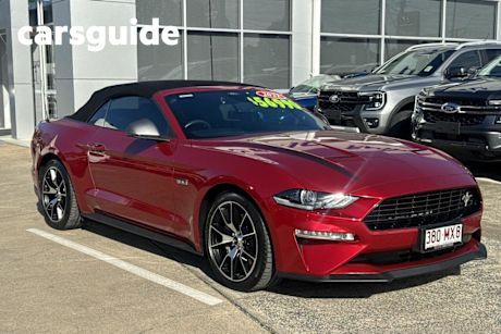 Red 2022 Ford Mustang Convertible 2.3 Gtdi