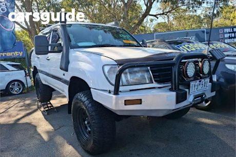 White 1999 Toyota Landcruiser Wagon GXL (4X4)