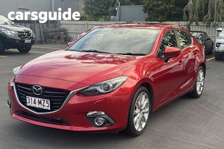 Red 2014 Mazda 3 Sedan SP25 Astina