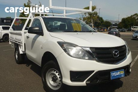 White 2019 Mazda BT-50 Cab Chassis XT (4X2) (5YR)