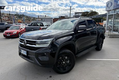Black 2024 Volkswagen Amarok Dual Cab Utility Panamericana TDI600 4Motion