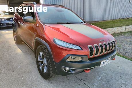 Red 2014 Jeep Cherokee Wagon Trailhawk (4X4)