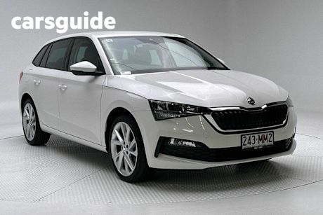 White 2023 Skoda Scala Hatchback Ambition 85TSI