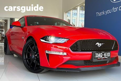 Red 2018 Ford Mustang Coupe Fastback GT 5.0 V8