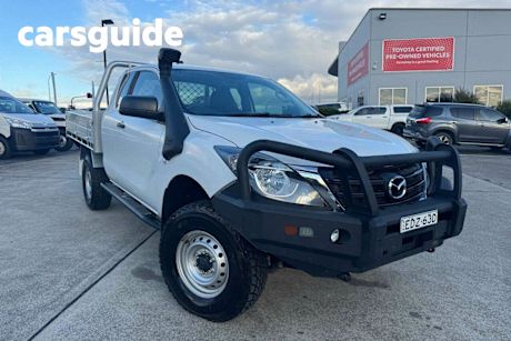 White 2019 Mazda BT-50 Freestyle Cab Chassis XT (4X4) (5YR)