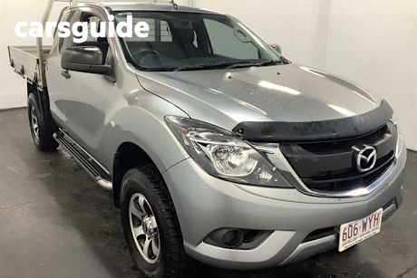 Silver 2017 Mazda BT-50 Freestyle Cab Chassis XT (4X4)