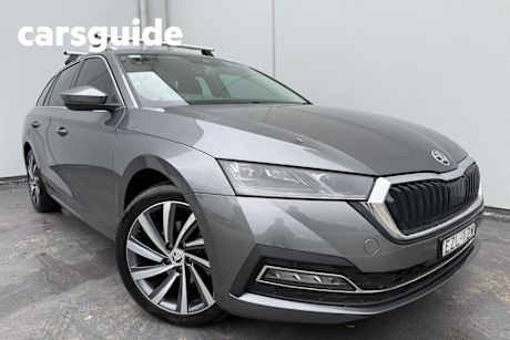 Grey 2022 Skoda Octavia Wagon Style 110TSI