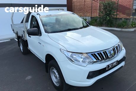 White 2015 Mitsubishi Triton Cab Chassis GLX