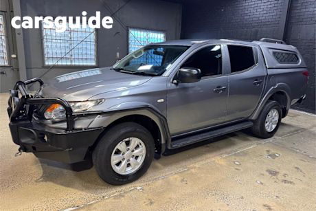Grey 2016 Mitsubishi Triton Dual Cab Utility GLX Plus (4X4)