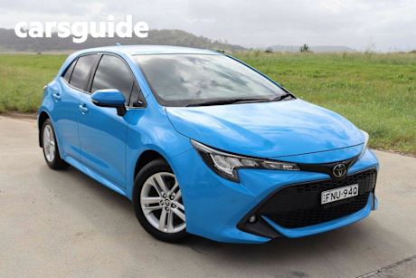 Blue 2021 Toyota Corolla Hatchback SX