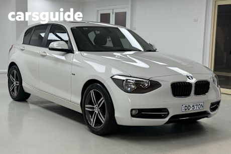 White 2015 BMW 118I Hatchback