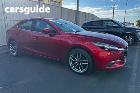 Red 2017 Mazda 3 Sedan SP25 GT