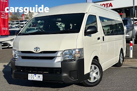 White 2018 Toyota Hiace Commercial Commuter High Roof Super LWB