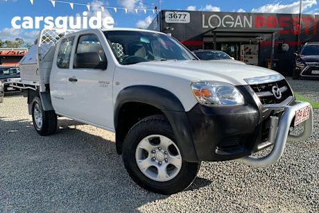 White 2009 Mazda BT-50 Cab Chassis B3000 Freestyle DX+