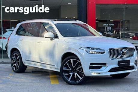 White 2023 Volvo XC90 Wagon Ultimate B6 Bright Mhev
