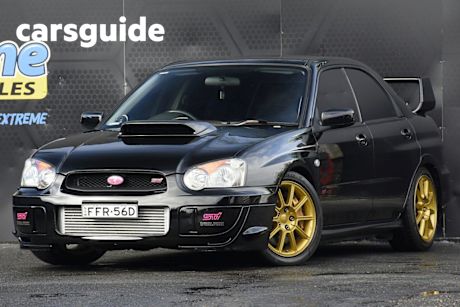 Black 2005 Subaru Impreza Sedan WRX STI