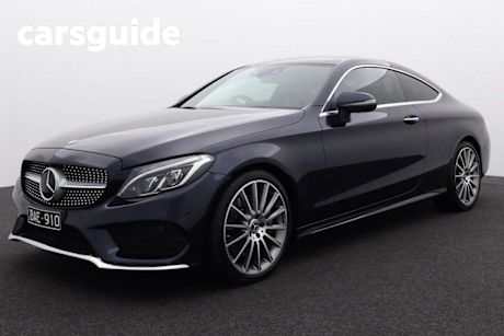 Blue 2018 Mercedes-Benz C300 Coupe