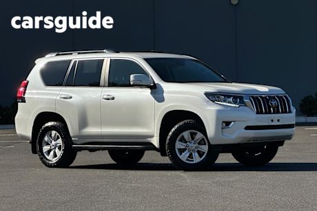 White 2023 Toyota Landcruiser Prado Wagon GXL Flat Tailgate