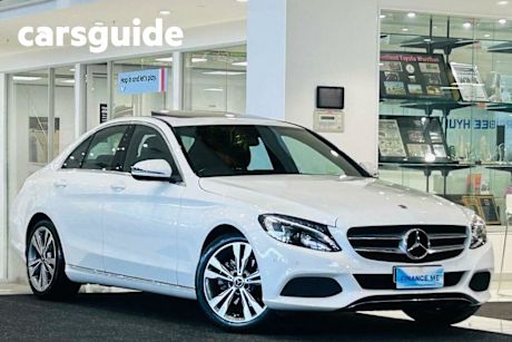 White 2018 Mercedes-Benz C200 Sedan