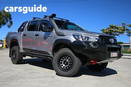 Silver 2019 Toyota Hilux Double Cab Pick Up Rugged X (4X4)