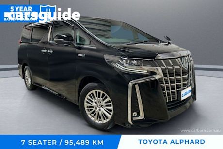 Black 2020 Toyota Alphard Commercial
