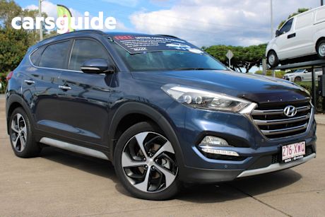 Blue 2017 Hyundai Tucson Wagon Highlander (awd)