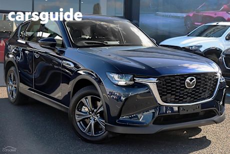 Blue 2025 Mazda CX-60 Wagon G40e Skyactiv-Drive i-ACTIV AWD Evolve