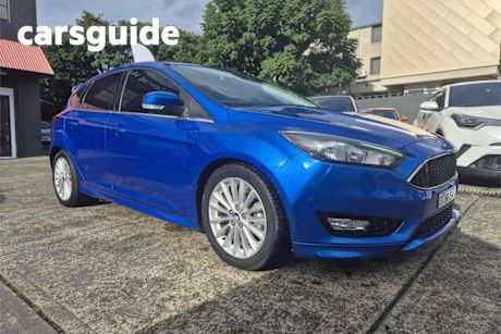 Blue 2016 Ford Focus Hatchback Sport