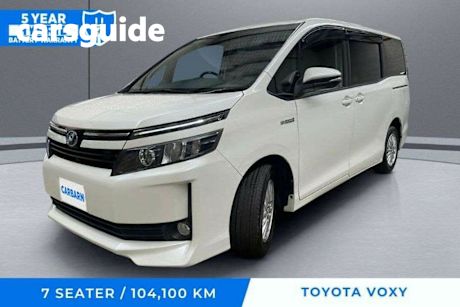White 2015 Toyota Voxy Commercial