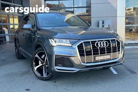 Grey 2020 Audi Q7 Wagon 50 TDI Quattro S Line (hybrid)