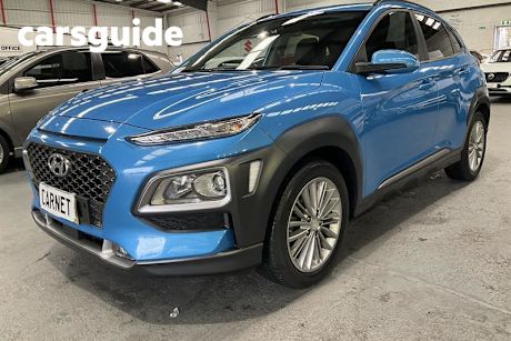 Blue 2017 Hyundai Kona Wagon Elite