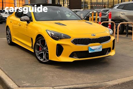 Yellow 2019 Kia Stinger Sedan GT (blk LTH W Michelin Tyr)