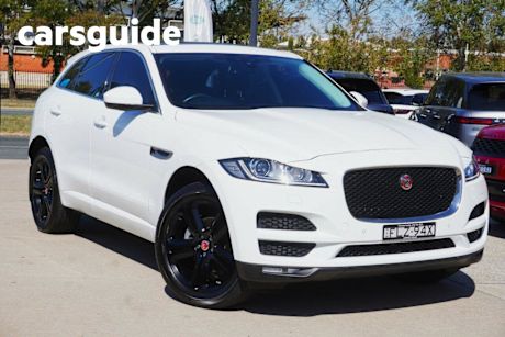 White 2017 Jaguar F-Pace Wagon 20D Prestige AWD