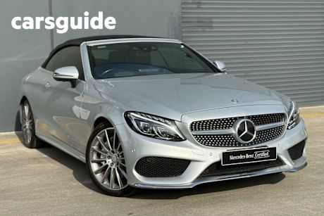Silver 2017 Mercedes-Benz C300 Cabriolet