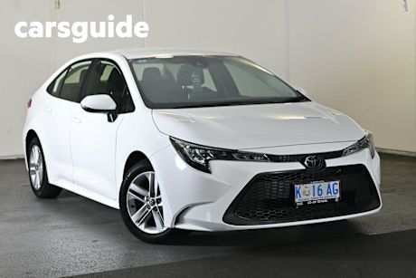 White 2021 Toyota Corolla Sedan Ascent Sport