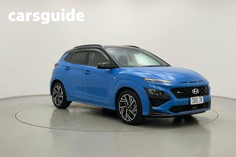 Blue 2021 Hyundai Kona Wagon N Line Premium TTR (awd)