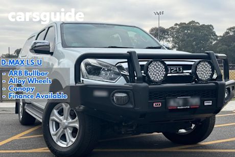 White 2019 Isuzu D-MAX Crew Cab Utility LS-U (4X4)