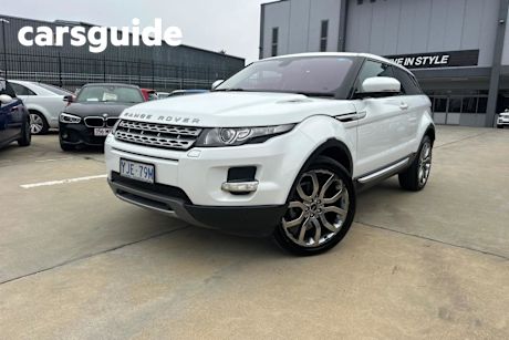White 2012 Land Rover Evoque Coupe
