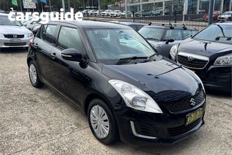 Black 2015 Suzuki Swift Hatchback GL