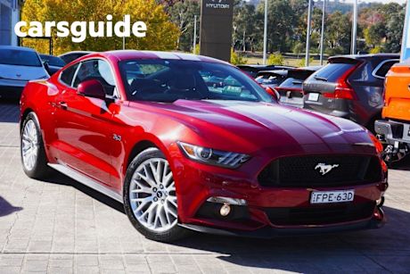 Red 2017 Ford Mustang Coupe Fastback GT 5.0 V8