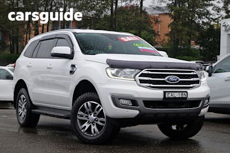White 2018 Ford Everest Wagon Trend (rwd 7 Seat)
