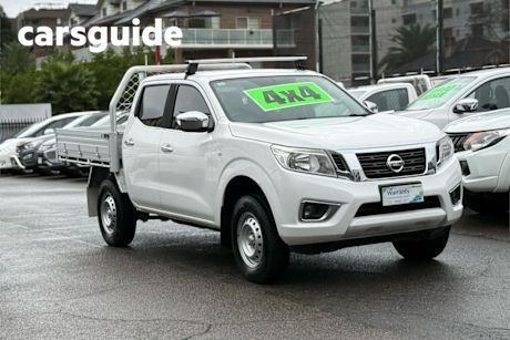 White 2017 Nissan Navara Double Cab Chassis RX (4X4)