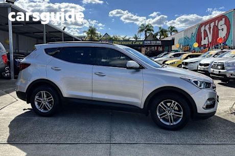 Silver 2016 Hyundai Santa FE Wagon Active Crdi (4X4)