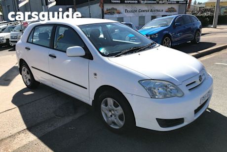White 2005 Toyota Corolla Hatch ASCENT SECA ZZE122R