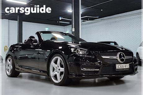 Black 2015 Mercedes-Benz SLK250 Convertible